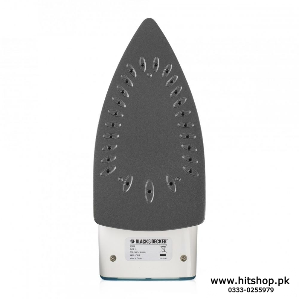 Black Nd Decker Steam Iron X-1600